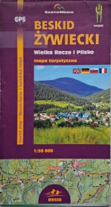 Beskid Żywiecki Wielka Racza i Pilsko Mapa turystyczna