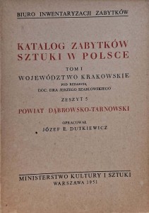 Katalog Zabytków Sztuki w Polsce Powiat dąbrowsko-tarnowski