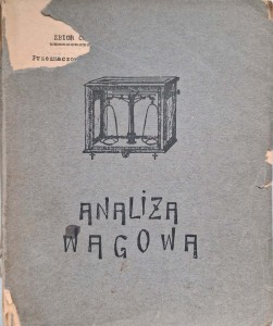 Analiza wagowa Koło Chemików Studentów UJ w Krakowie 1931