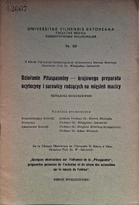 Sergjusz Boguszewski, Działanie Pituspasminy 