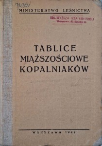 Pastuszyński, Tablice miąższościowe kopalniaków