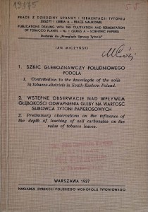 Jan Miczyński, Szkic gleboznawczy południowego Podola