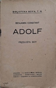 Benjamin Constant, Adolf