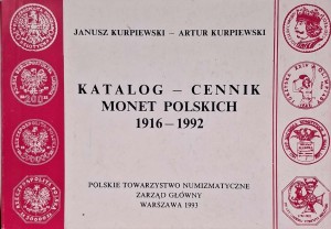 Janusz Kurpiewski, Katalog Cennik monet polskich 1916- 1992