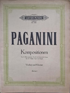 Jean Becker, Paganini Kompositionen Violine und Klavier Nuty