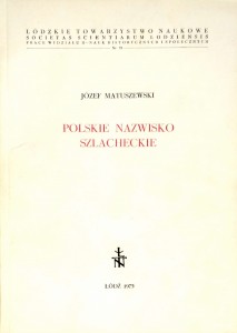 Józef Matuszewski, Polskie nazwisko szlacheckie