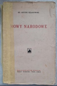 Antoni Szlagowski, Mowy narodowe