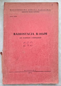 Radiostacja R-105dM Opis techniczny i eksploatacja