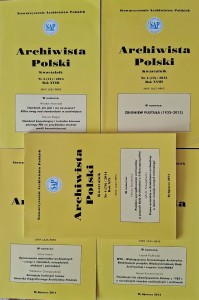 Archiwista Polski Kwartalnik 5 numerów 2013-2014