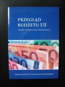 Wojciech Burkiewicz, Przegląd budżetu UE Raport z konsultacji społecznych