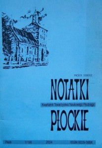 Notatki Płockie 2004 Żydzi w życiu politycznym Płocka