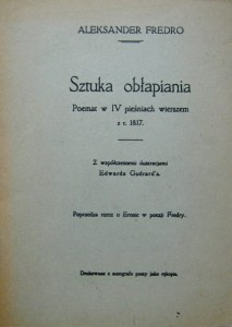 Aleksander Fredro, Sztuka obłapiania