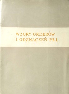 Wzory orderów i odznaczeń PRL