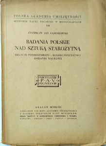 Stanisław Jan Gąsiorowski, Badania polskie nad sztuką starożytną