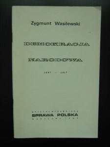 Zygmunt Wasilewski, Demokracja Narodowa 1897- 1917