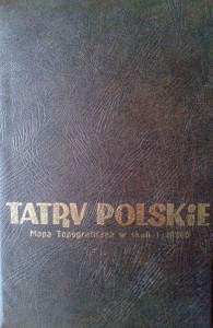 Tatry Polskie, Mapa topograficzna w skali 1: 10.000