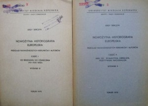 Jerzy Serczyk, Nowożytna Historiografia Europejska 2 części