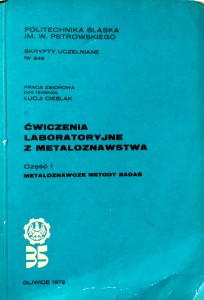 Cieślak, Ćwiczenia laboratoryjne z metaloznawstwa