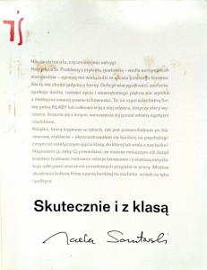 Jacek Santorski, Skutecznie i z klasą