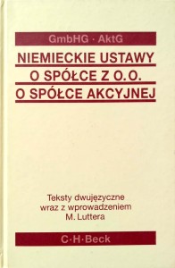 Niemieckie ustawy o spółce z o.o. akcyjnej