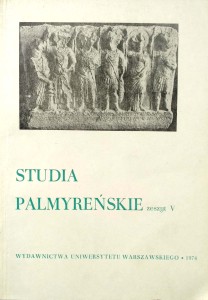 Studia Palmyreńskie zeszyt V