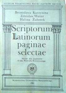 Kurzynina Warmt Żuberek, Scriptorum Latinorum paginae selectae