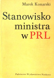 Marek Konarski, Stanowisko ministra w PRL