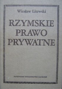 Wiesław Litewski, Rzymskie prawo prywatne