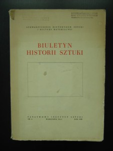 Biuletyn Historii Sztuki Numer 4 1951