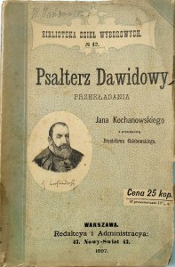 Psałterz Dawidowy 1897 rok