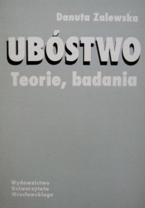 Danuta Zalewska, Ubóstwo Teorie badania