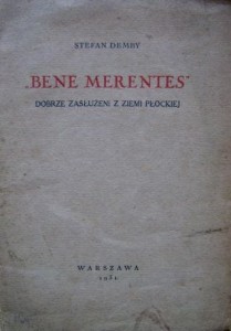 Stefan Demby, Bene Merentes Dobrze zasłużeni z ziemi płockiej