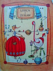 Lisica i żuraw, Ukraińska bajka ludowa