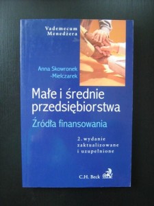Anna Skowronek- Mielczarek, Małe i średnie przedsiębiorstwa