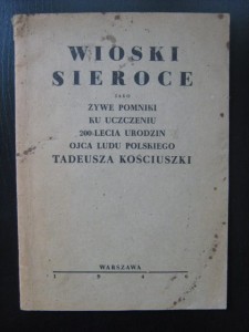 opr. Kazimierz Jeżewski, Wioski sieroce