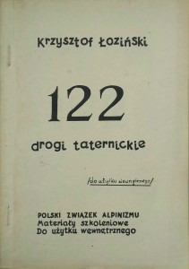 Krzysztof Łoziński, 122 drogi taternickie