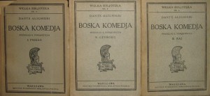 Dante Alighieri, Boska Komedia 3 części KOMPLET