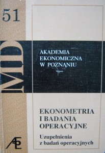 red. Bogusław Guzik, Ekonometria i badania operacyjne