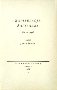 Jerzy Ścibor, Kapitulacja Żoliborza