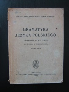 Tadeusz Lehr- Spławiński Roman Kubiński, Gramatyka języka polskiego